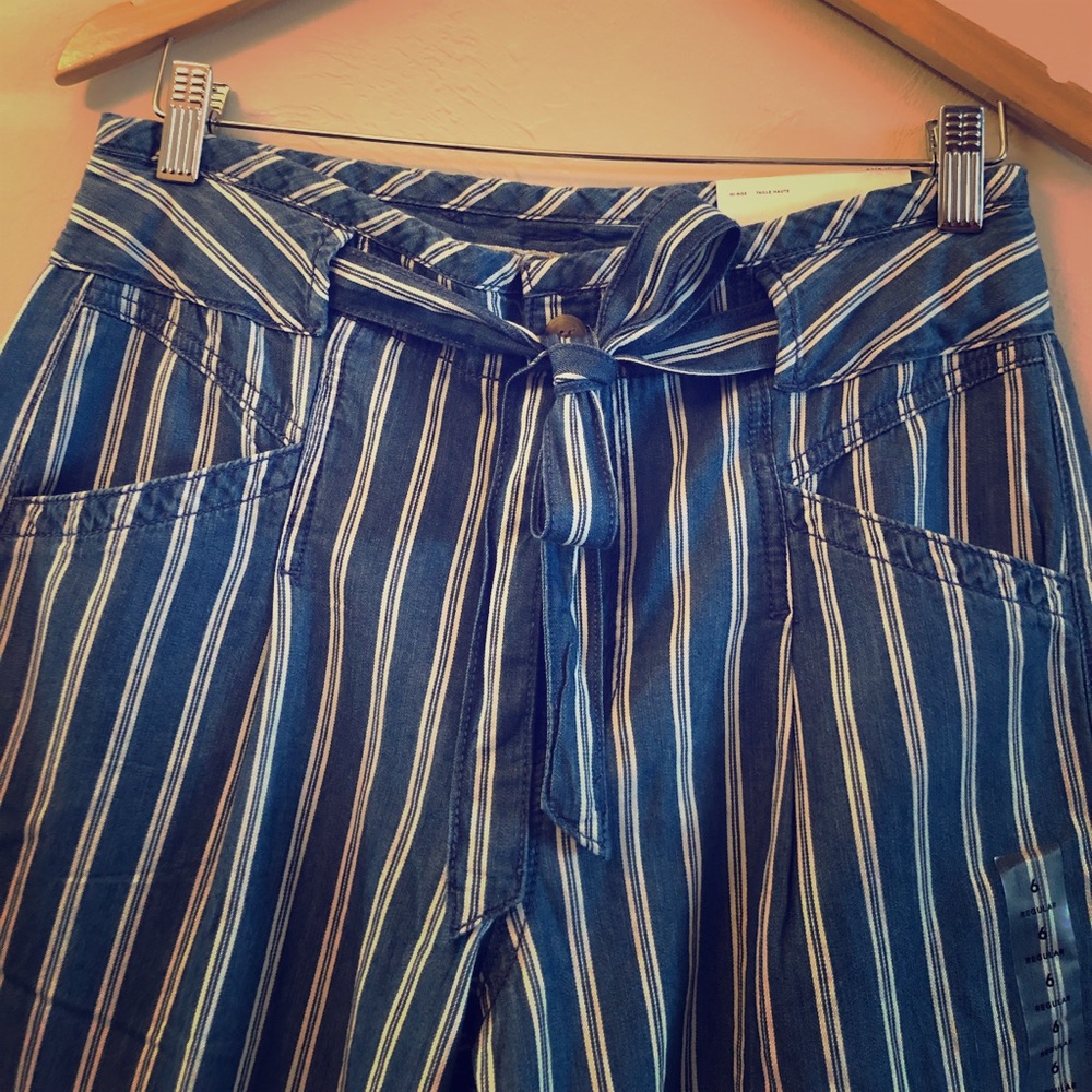 NWT AMERICAN EAGLE WIDE LEG HI-RISE PANTS SZ 6